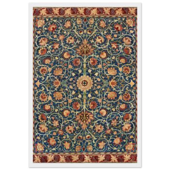 Timeless Persian Tapestry Pattern Framed Poster - Classic Matte Paper Elegance